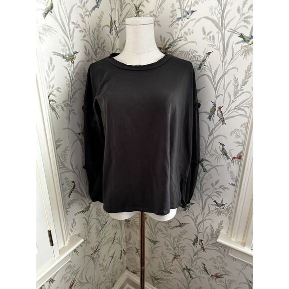 Womans Jade By Jane Crop Long Sleeve Shirt Size Medium Made In USA - Picture 1 of 6